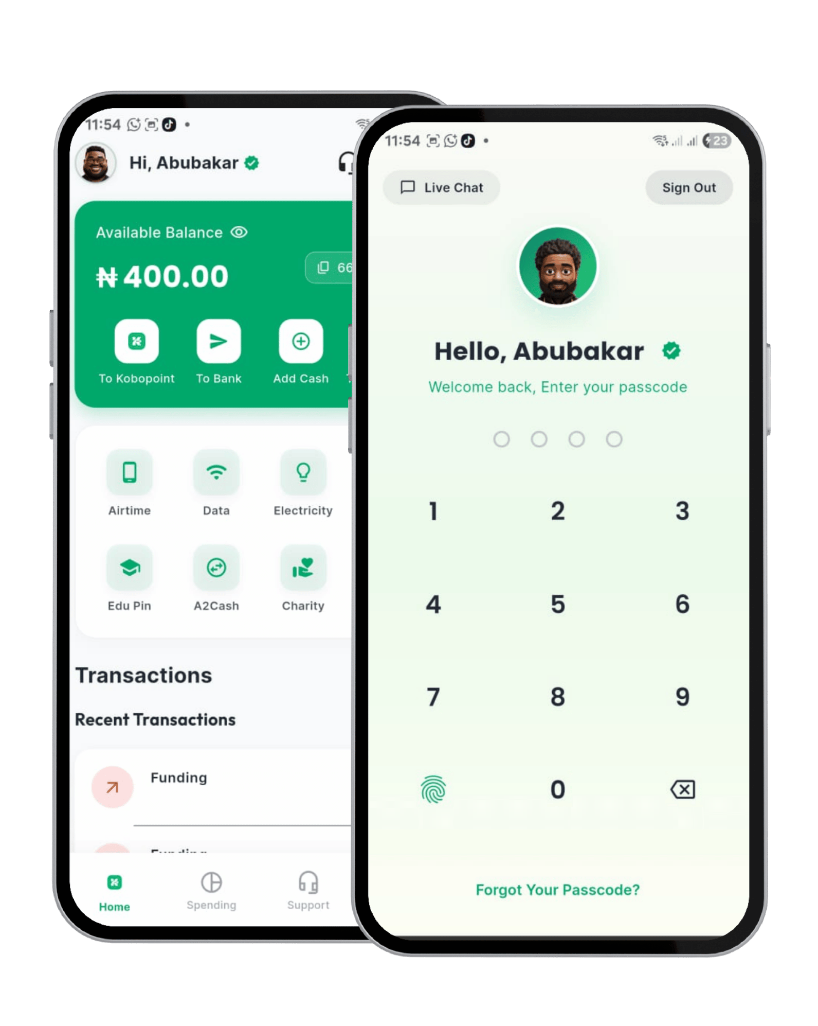 KoboPoint App Interface